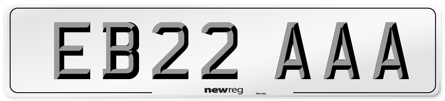 EB22 AAA Number Plate from New Reg